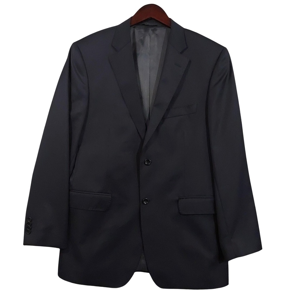 Ermenegildo Zegna Traveller Blazer Sport Coat Mens 40 Blue Wool Silk Italy